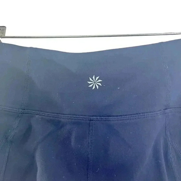 Athleta Dark Midrise Blue Flared Leggings Women's Size S - Picture 6 of 10